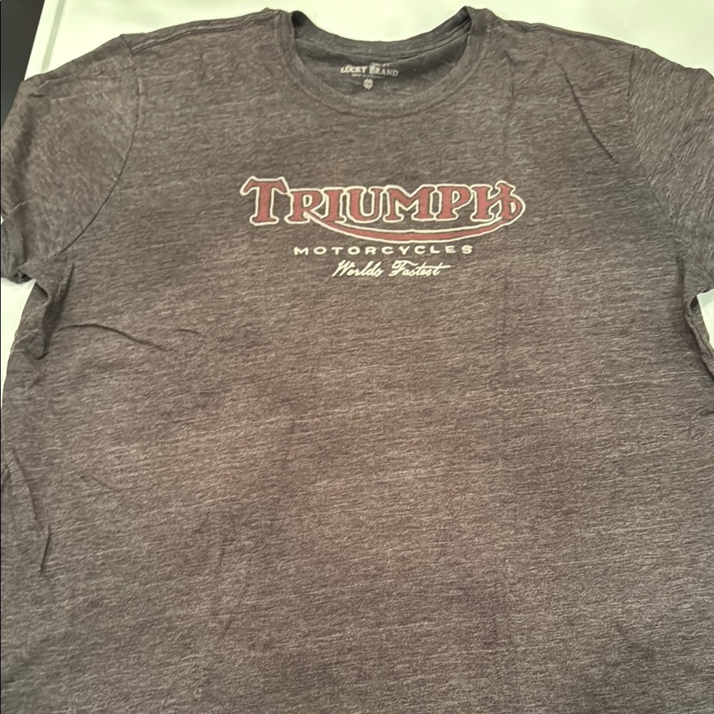 Triumph Motorcycles Men's Grey T-Shirt